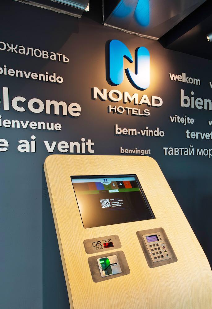 Check-in/check-out kiosk